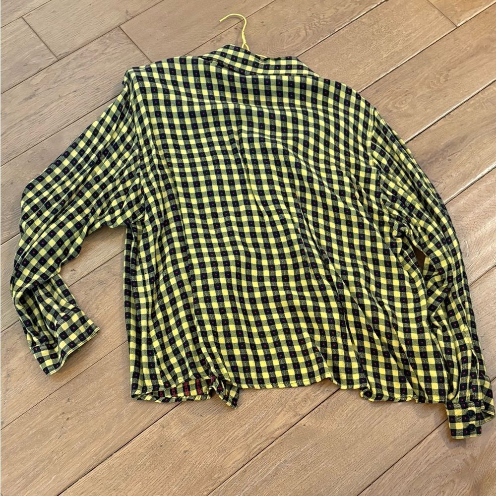 Yellow and Black Checkered Shirt - Picture 3 of 3